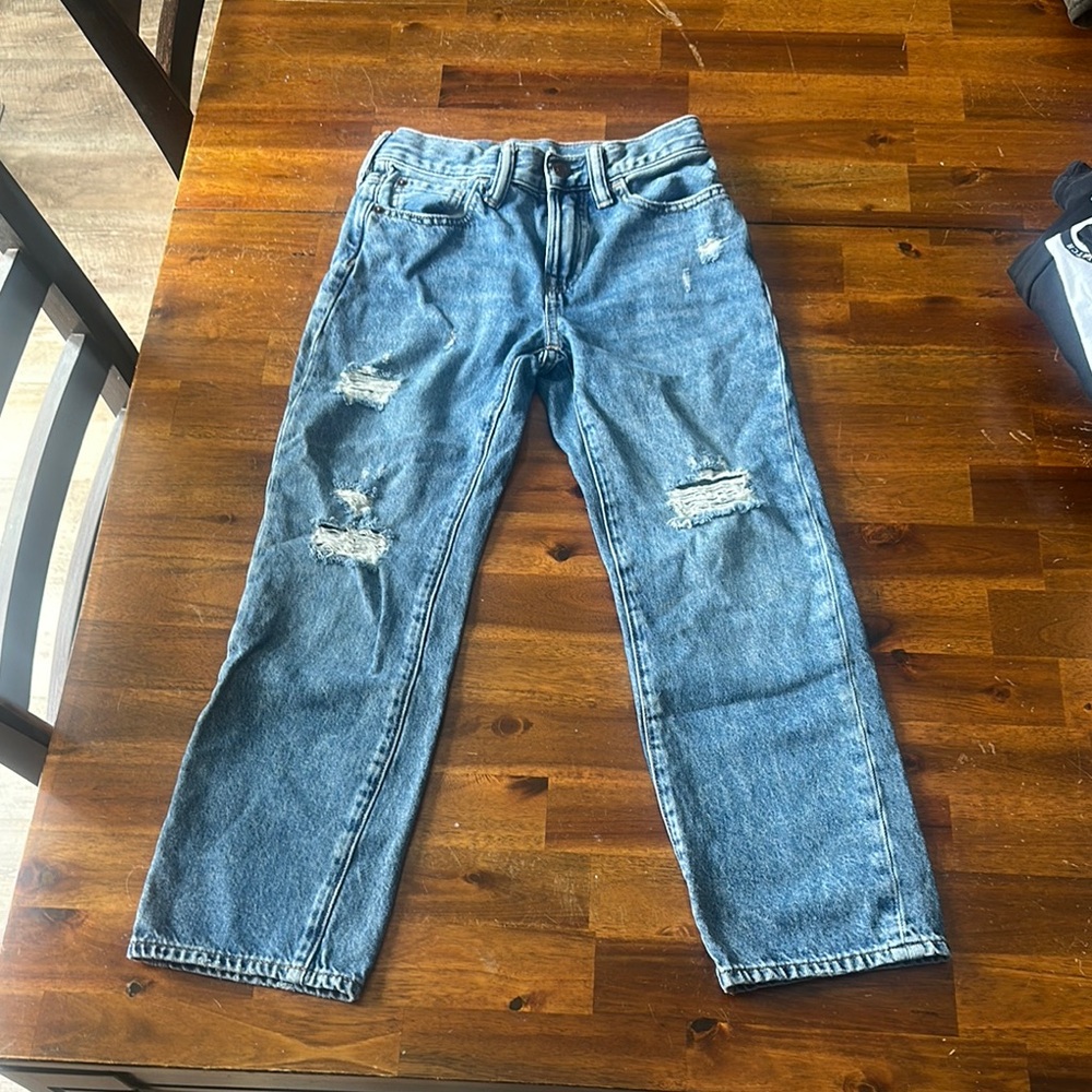 GAP Blue Distressed Jeans Relaxed Fit